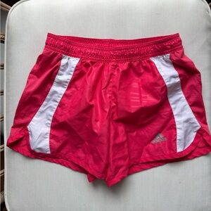 Adidas woman running shorts coral pink size XS excellent